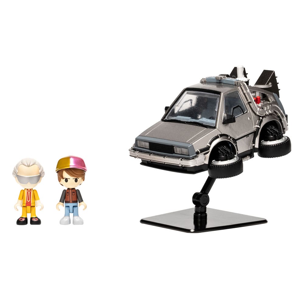 Back to the Future Part II Q-Village Vehicle  mini-Figurák Time Machine Part 2