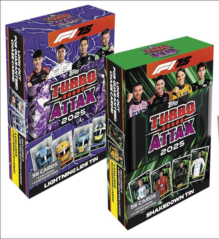 Formula 1 Turbo Attax TCG 2025 F1 Mega Tin Készlet (6)  *Német Nyelvű Verzió*