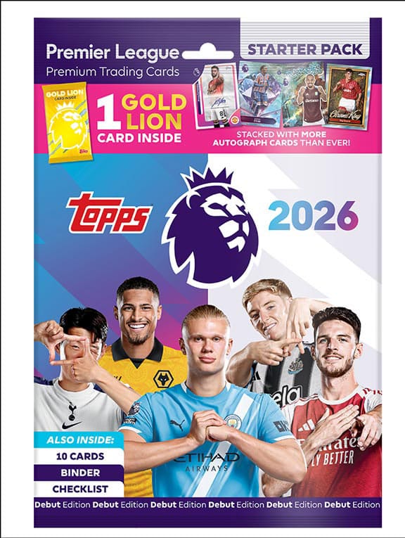 Premier League 2025/26 Gyűjthető Kártyák Starter Csomag