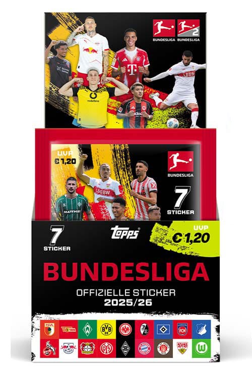 Bundesliga 2025/26 Matrica Kollekció Booster Készlet (50)