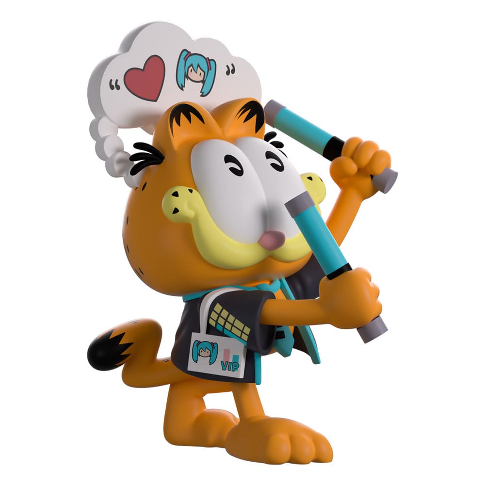 Hatsune Miku x Garfield Vinyl Figura Miku Concert Garfield 13 cm