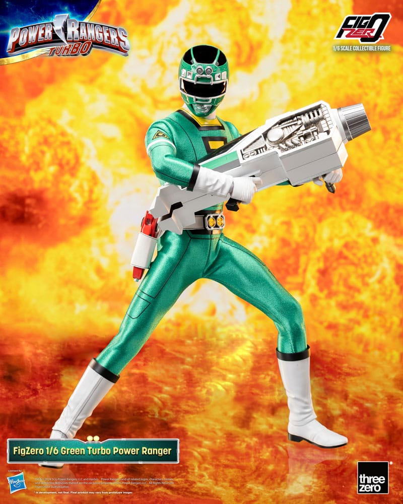 Power Rangers Turbo FigZero Akciófigura 1/6 Green Turbo Power Ranger 30 cm