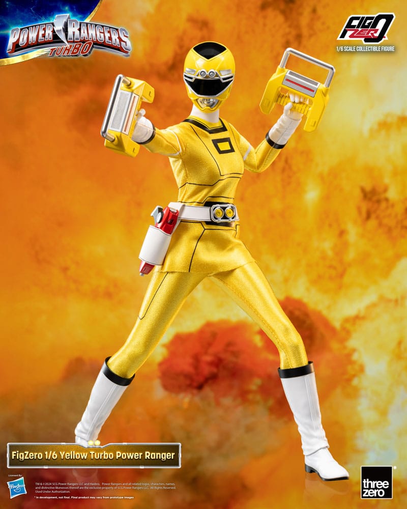 Power Rangers Turbo FigZero Akciófigura 1/6 Yellow Turbo Power Ranger 30 cm