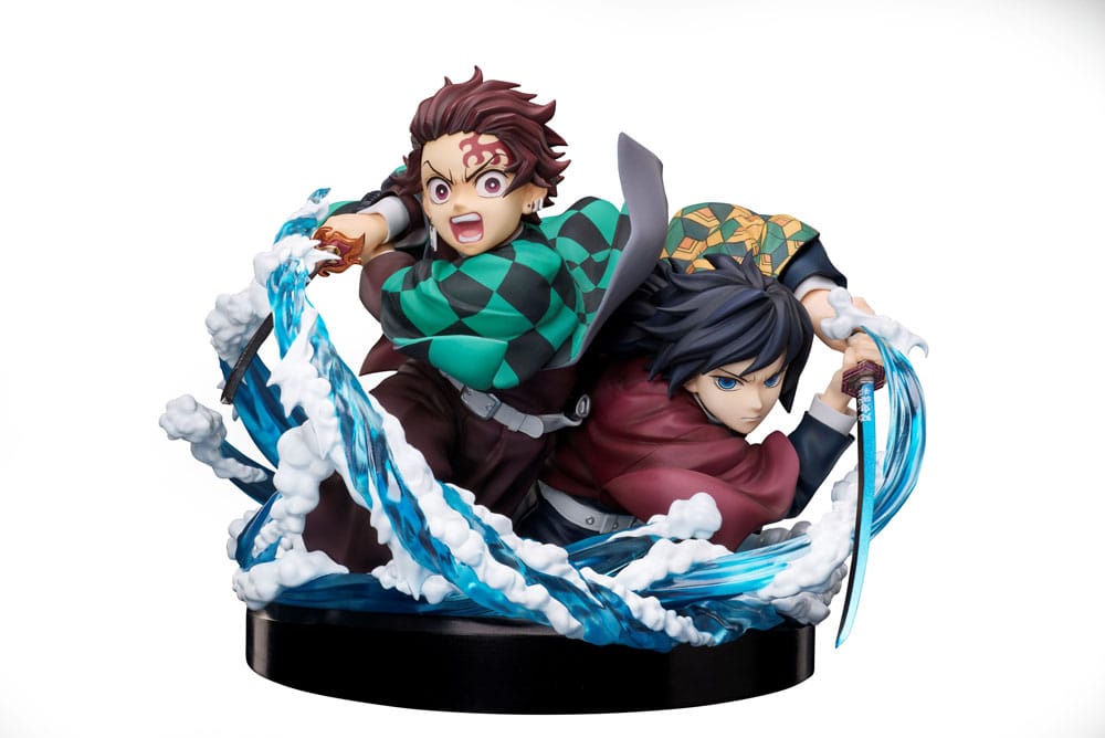 Demon Slayer: Kimetsu no Yaiba PVC Szobor Tanjiro & Giyuu 13 cm