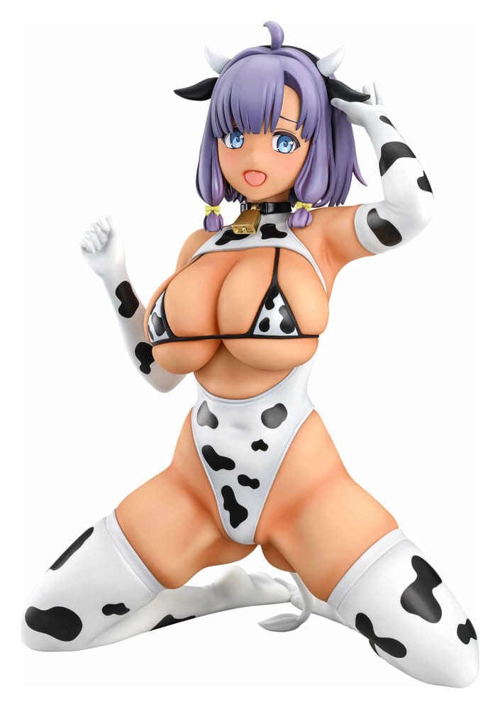 Nukitashi The Animation PVC Szobor 1/5 Misaki Hotori Cow print costume Tanned Ver. 22 cm