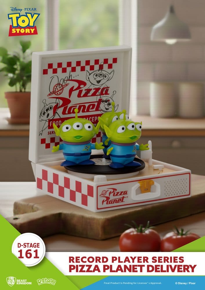 Toy Story Record Player Series PVC Figura Pizza Planet Delivery 12 cm