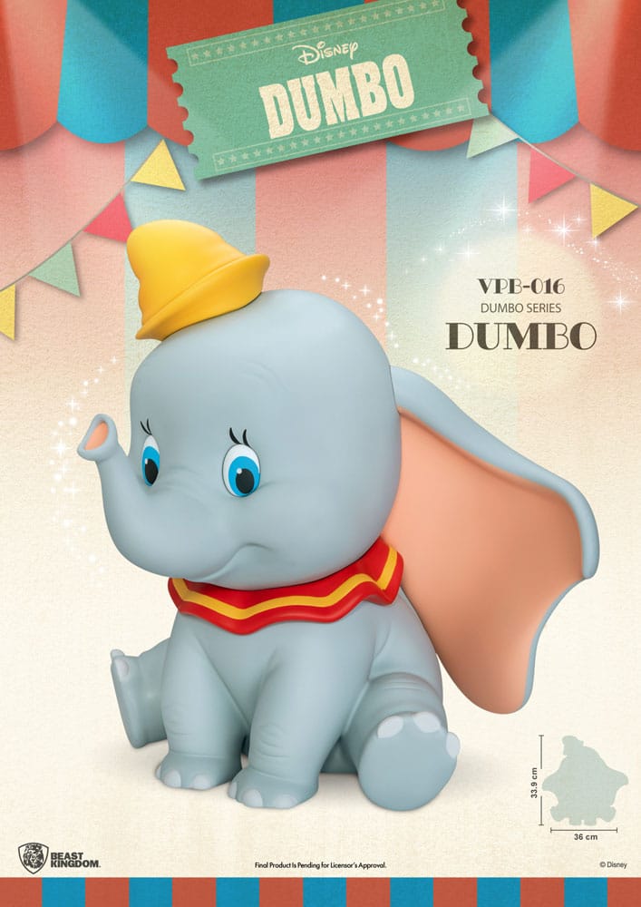 Disney Funktional Figura Vinyl Persely Dumbo 34 cm