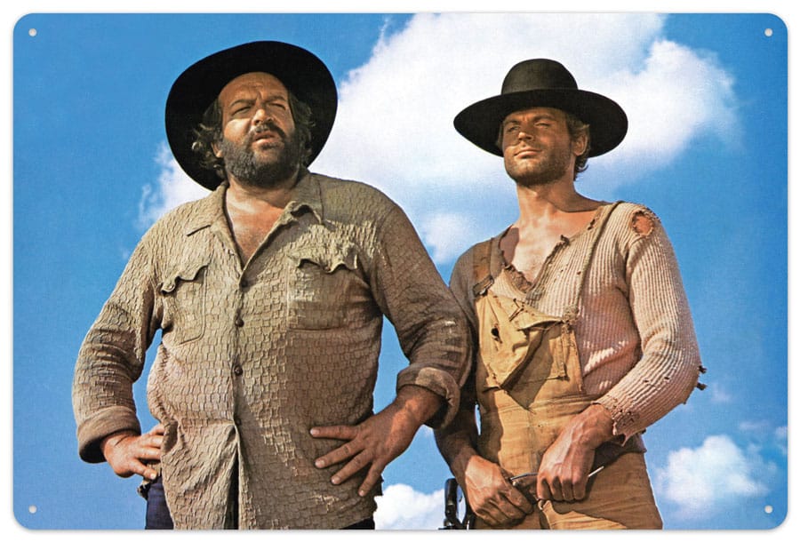 Bud Spencer & Terence Hill Fém Plakett Blue Sky 20 x 30 cm