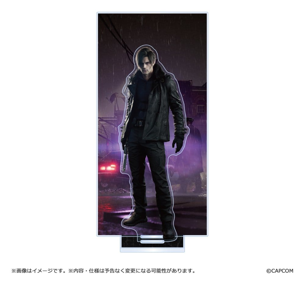 Resident Evil Requiem Acryl Tartó Leon S. Kennedy 16 cm