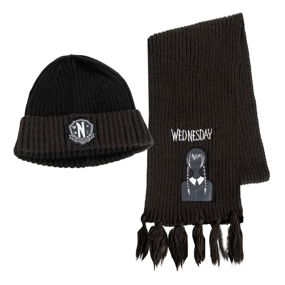 Wednesday Beanie & Sál Csomag Nevermore