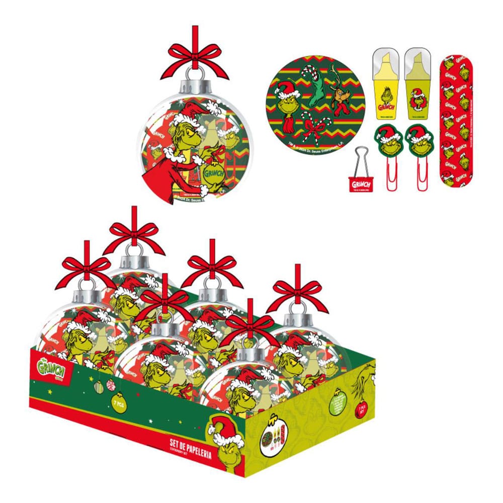 The Grinch tree ornment  stationery – Csomag 5 Darabos