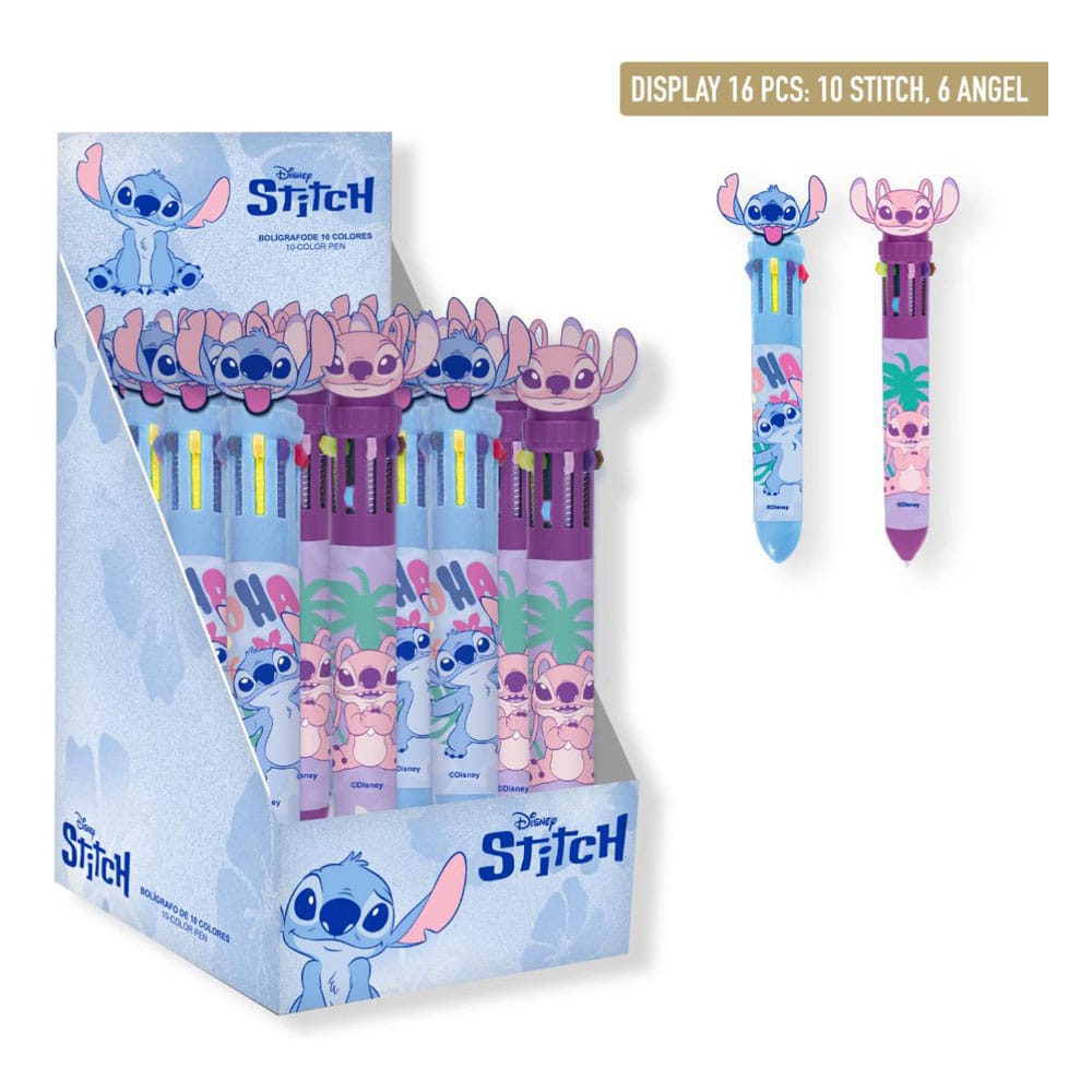 Loli & Stitch Multicoloured ball pens Készlet (16)