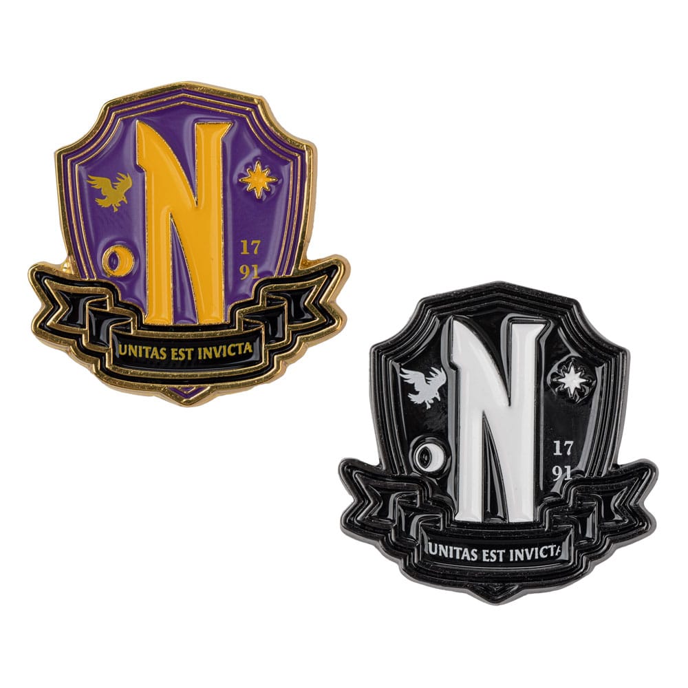 Wednesday Pins 2-Csomag Nevermore Academy