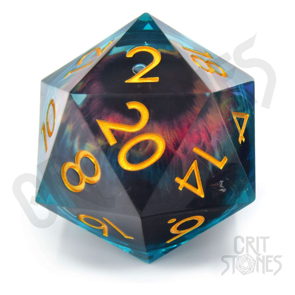 CritStones Liquid Core Dobókocka D20 Eye of the Oracle 5 cm