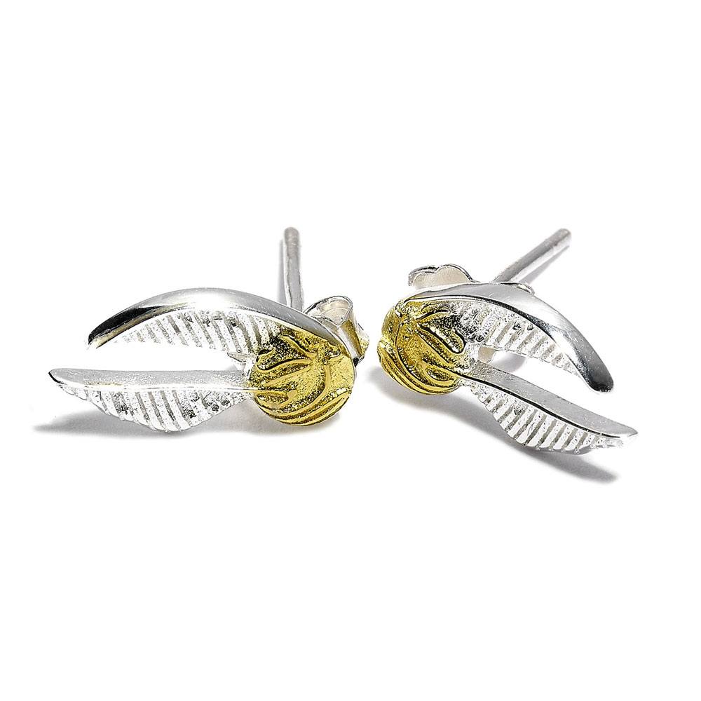 Harry Potter Golden Snitch Stud Füllbevalók (Sterling Ezüst)