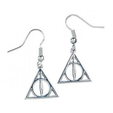 Harry Potter Deathly Hallows Füllbevalók (Ezüst Bevonatú)