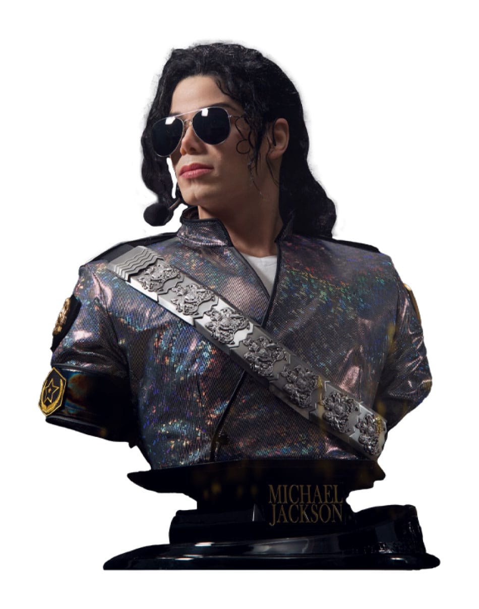 Michael Jackson Életnagyságú Mellszobor 1/1 Dangerous Tour 78 cm