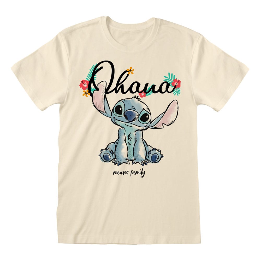 Lilo & Stitch Póló Ohana Means Family  Size XL