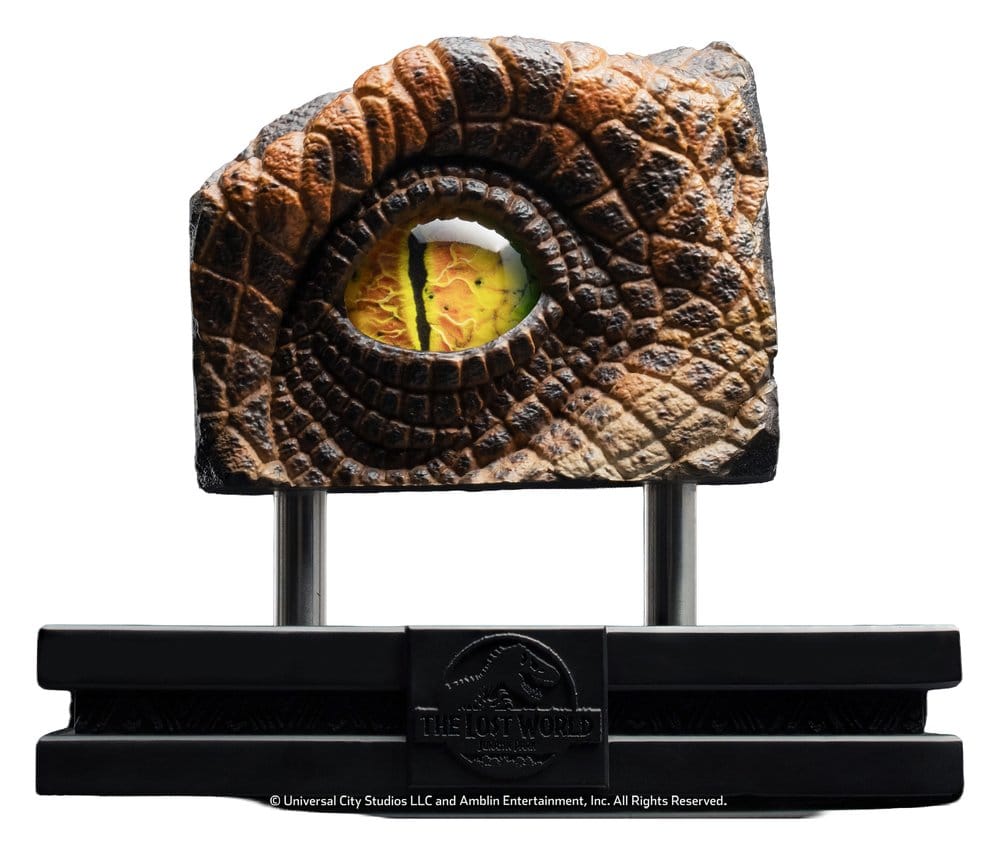 The Lost World: Jurassic Park Replika Mellszobor Male Velociraptor Eye Prop 23 cm