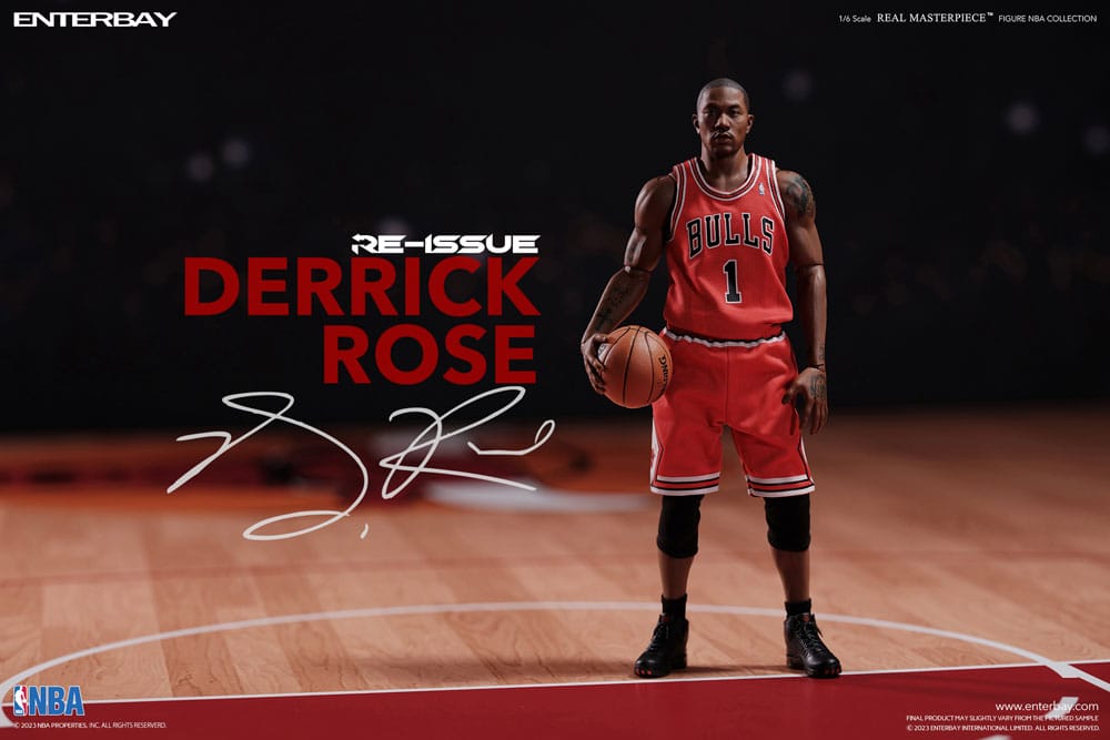 NBA Kollekció Real Masterpiece Akciófigura 1/6 Derrick Rose Limitált Retro Kiadás 30 cm