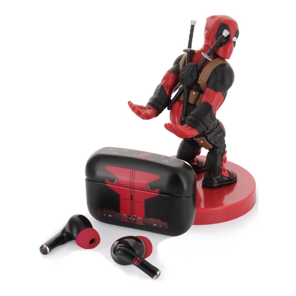 Marvel Holdems Mini Tartó & Wireless Headphones Deadpool  TWS Buds Pro 10 cm