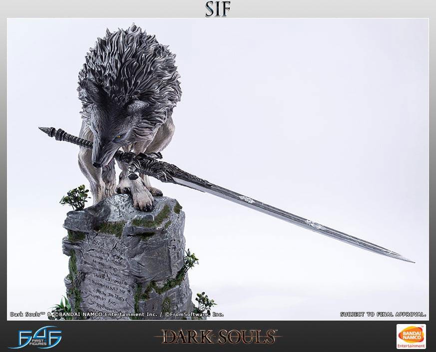 Dark Souls Szobor The Great Grey Wolf Sif 64 cm
