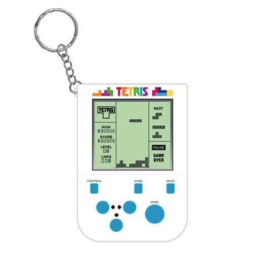 Tetris Mini Retro Handheld Videójáték Kulcstartó