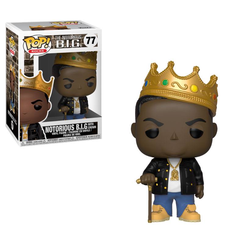 Notorious B.I.G. POP! Rocks Vinyl Figura Notorious B.I.G.  Crown 9 cm