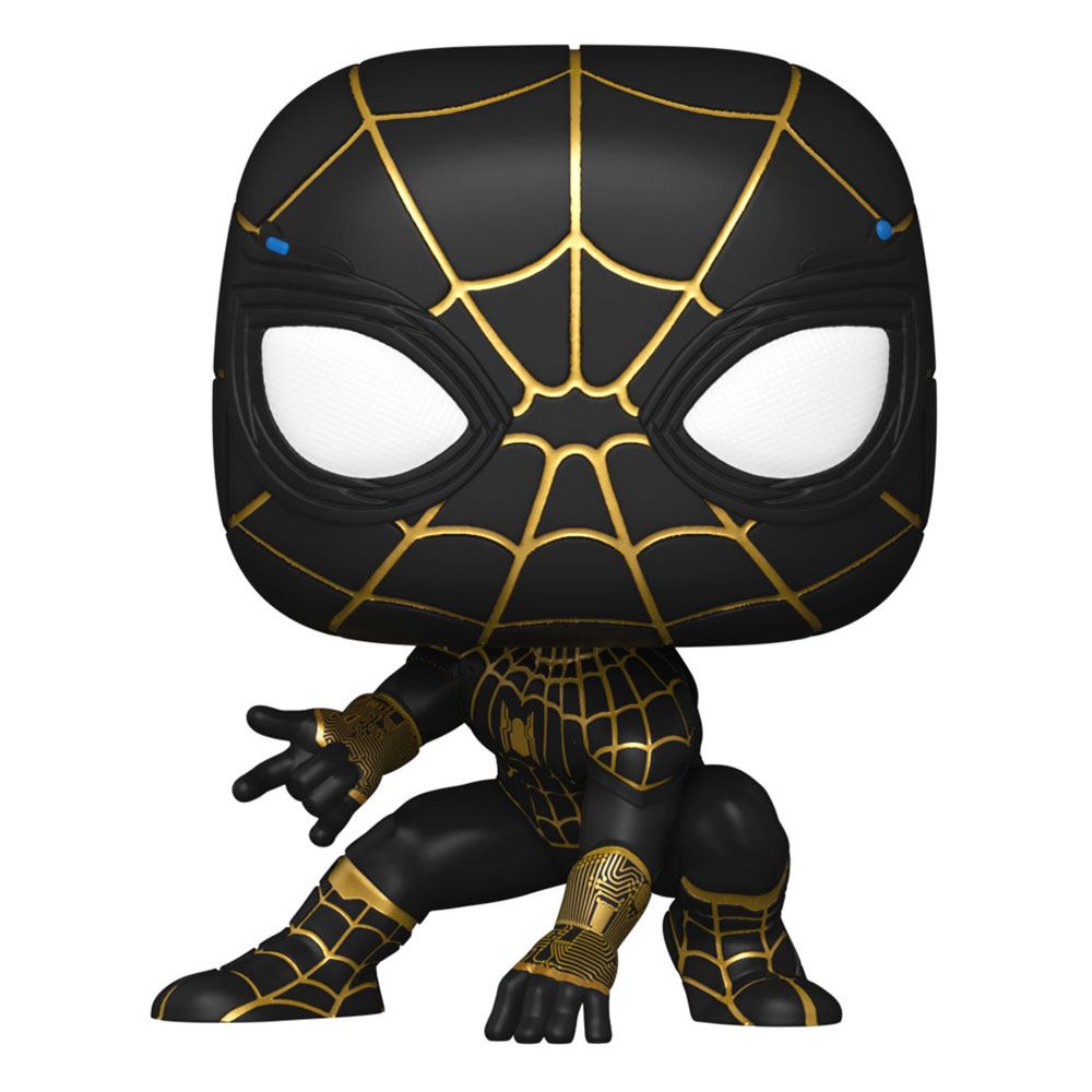 Spider-Man: No Way Otthon POP! Vinyl Figura Spider-Man (Black & Arany Suit) 9 cm