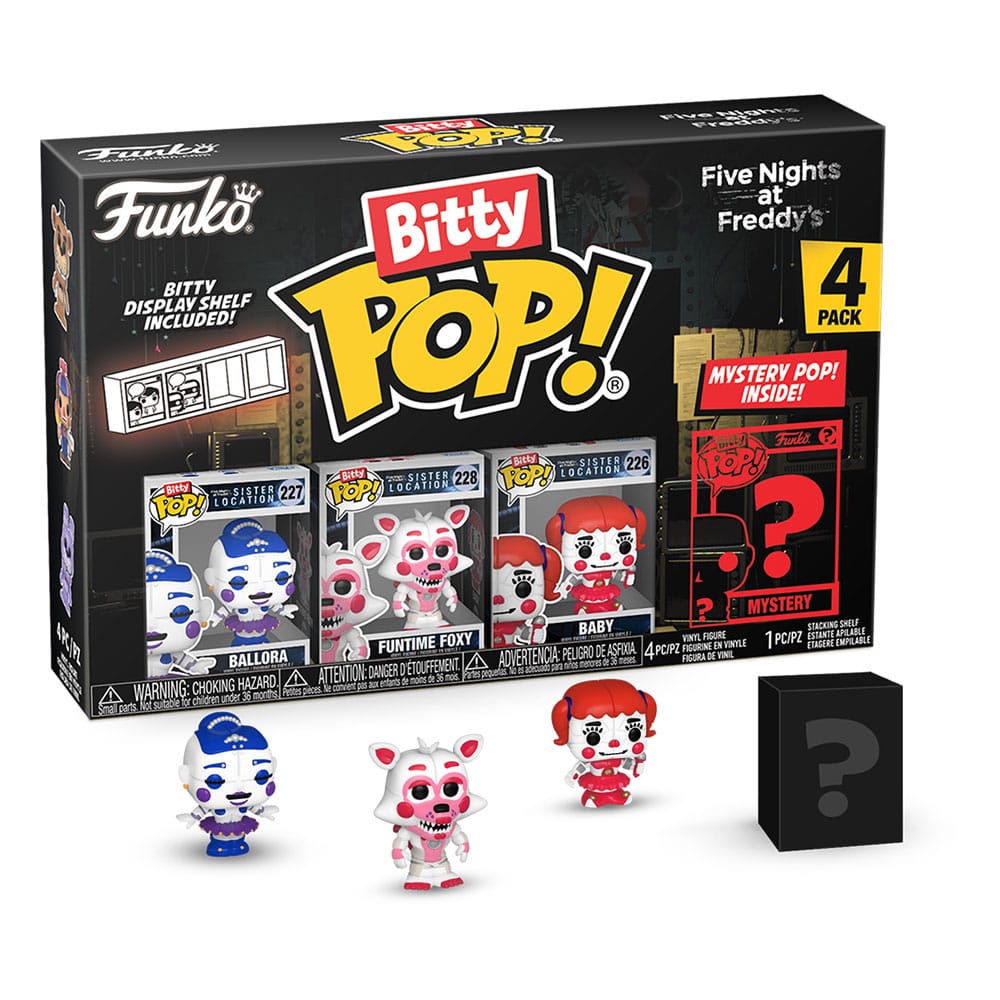Five Nights at Freddy’s Bitty POP! Vinyl Figura 4-es Csomag Ballora 2,5 cm