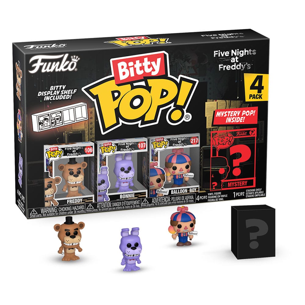 Five Nights at Freddy’s Bitty POP! Vinyl Figura 4-es Csomag Freddy 2,5 cm