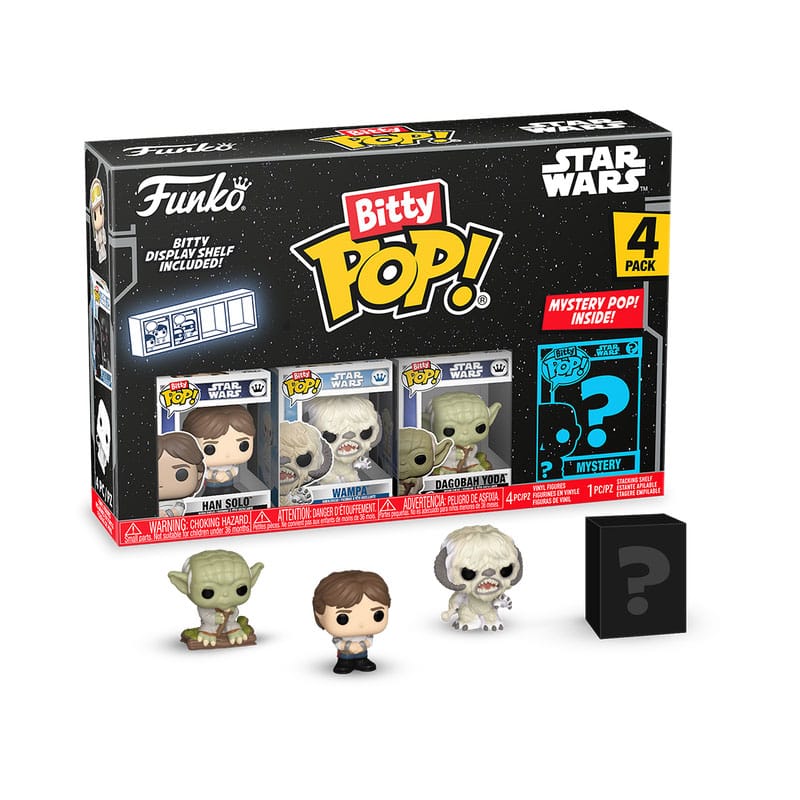 Star Wars Bitty POP! Vinyl Figura 4-es Csomag Han 2,5 cm