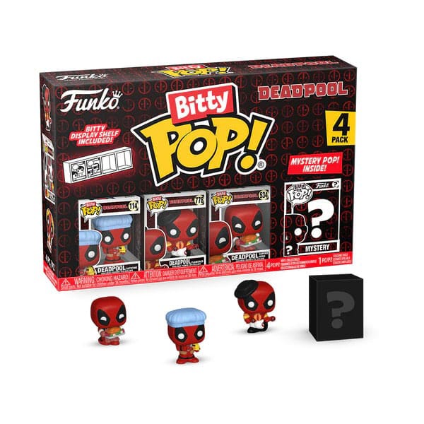 Deadpool Bitty POP! Vinyl Figura 4-es Csomag Bathtime 2,5 cm