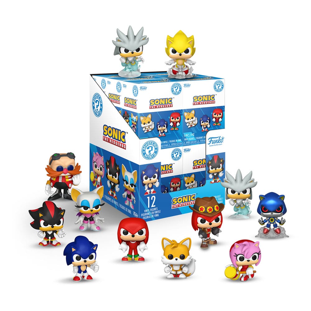 Sonic – The Hedgehog Mini Figurák PDQ 5 cm Készlet (12)