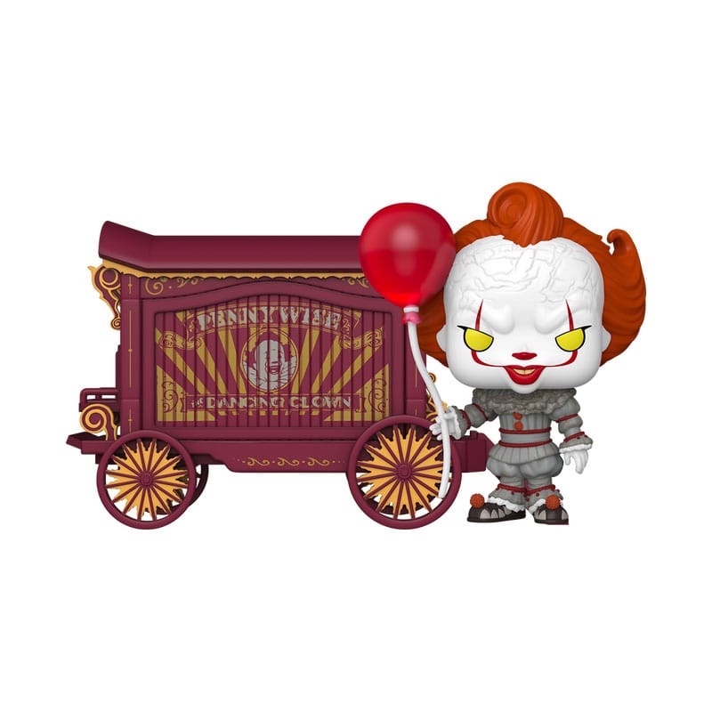 It-Welcome to Derry POP! Town Vinyl Figura Pennywise & Wagon 9 cm