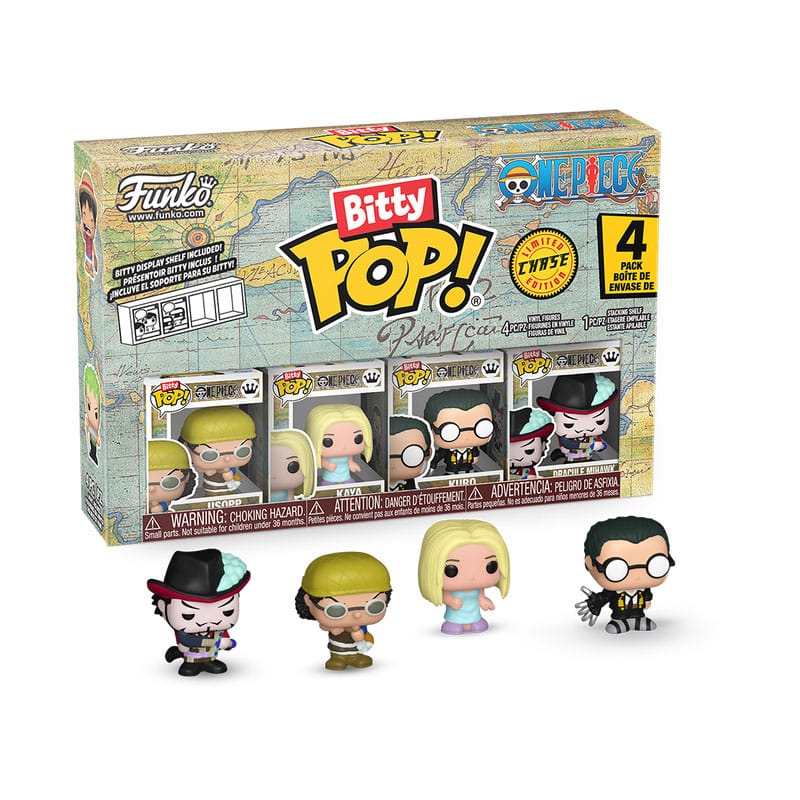 One Piece Bitty POP! Vinyl Figura 4-es Csomag Usopp 2,5 cm