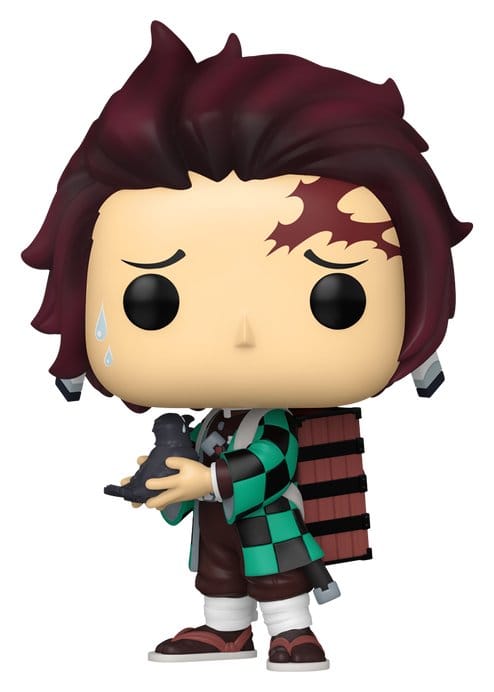 Demon Slayer: Kimetsu no Yaiba POP! Animation Vinyl Figurák Tanjiro w/Crow 9 cm