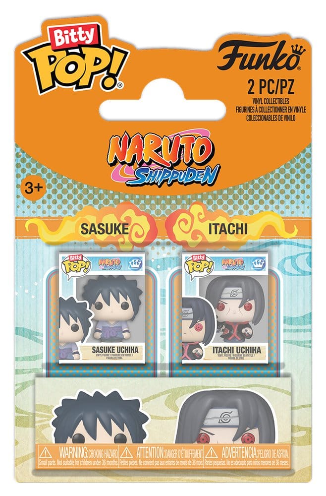 Naruto Bitty POP! Vinyl Figurák 2-Csomag Sasuke & Itachi 2 cm