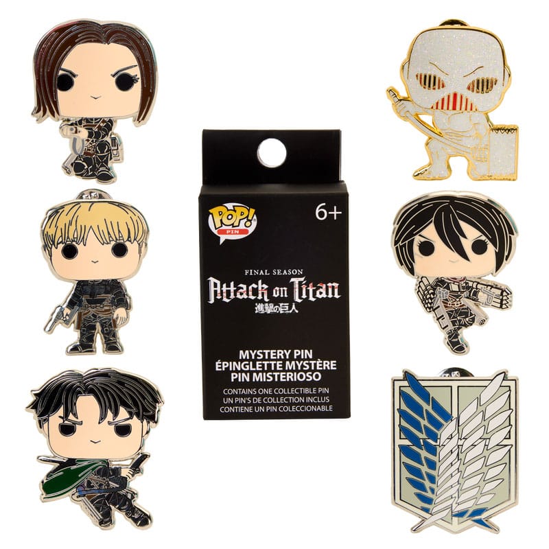 Attack on Titan Loungefly Enamel Pins Blind S4 Character Készlet (12)