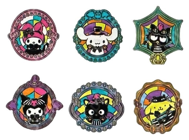Sanrio by Loungefly Enamel Pins Blind Doboz Hello Kitty and Friends Halloween Stained Pohár Készlet (12)