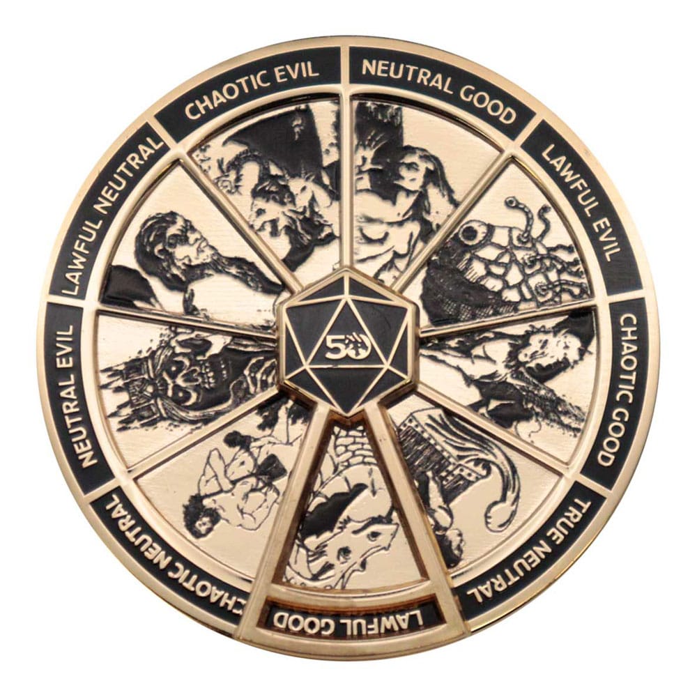 Dungeons & Dragons Kitűző Alignment Spinner Coloured Limitált Kiadás