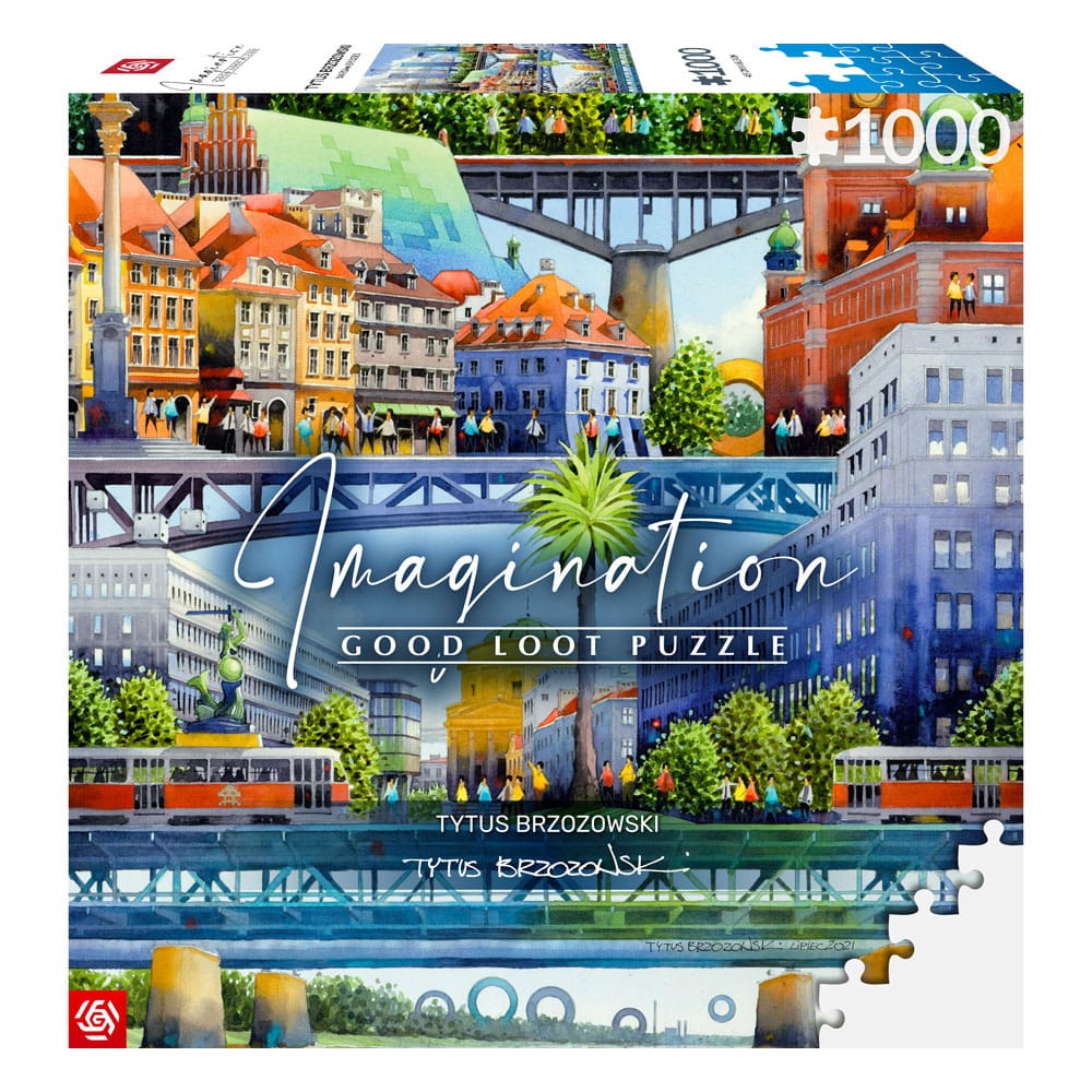Tytus Brzozowski Imagination Puzzle Warsaw Bridges (1000 Darabos)