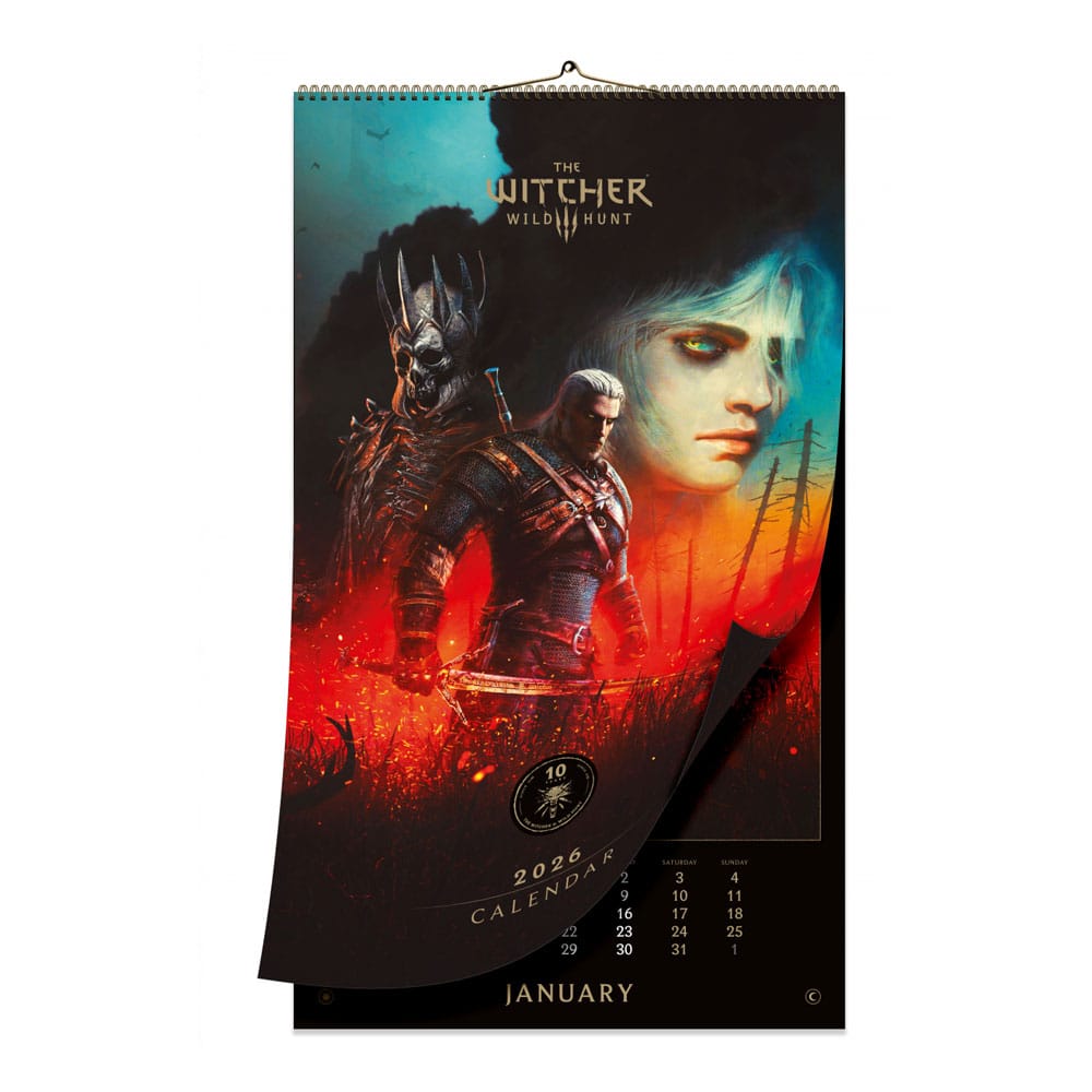 The Witcher 3: Wild Hunt Naptár 2026 10th Évfordulós