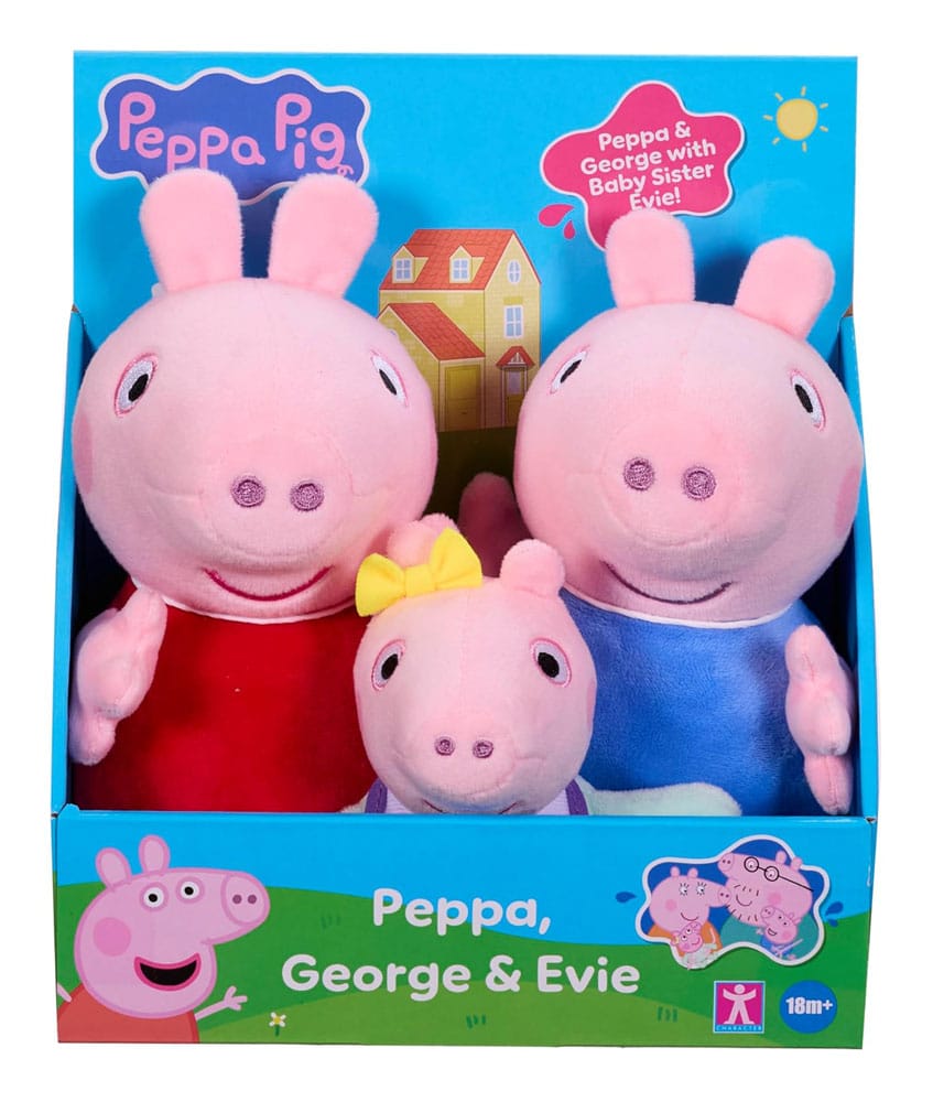 Peppa Pig Plüss Figurák 3er Csomag