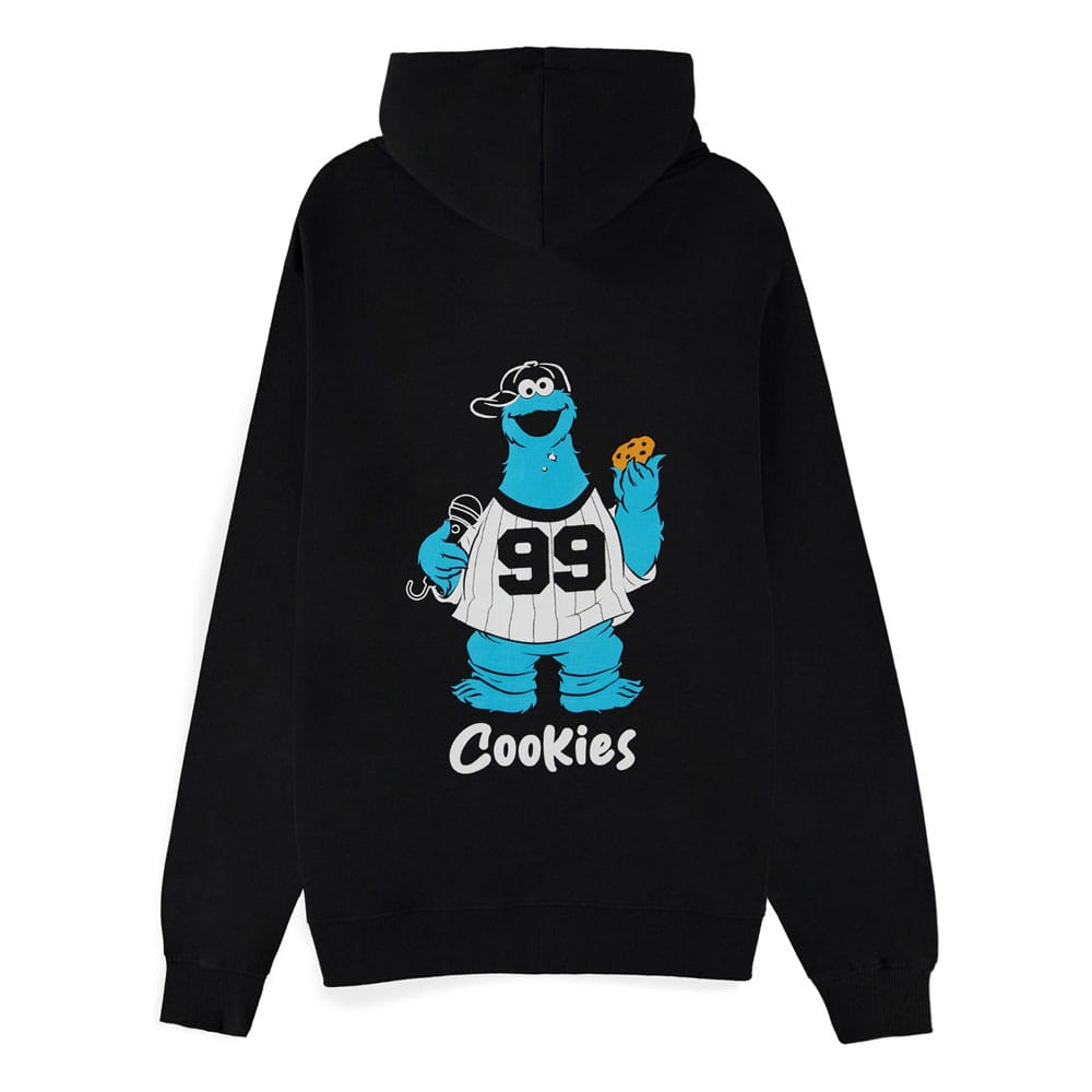 Sesame Street Zipper Hoodie Cookie Monster 99 Cookies Size L