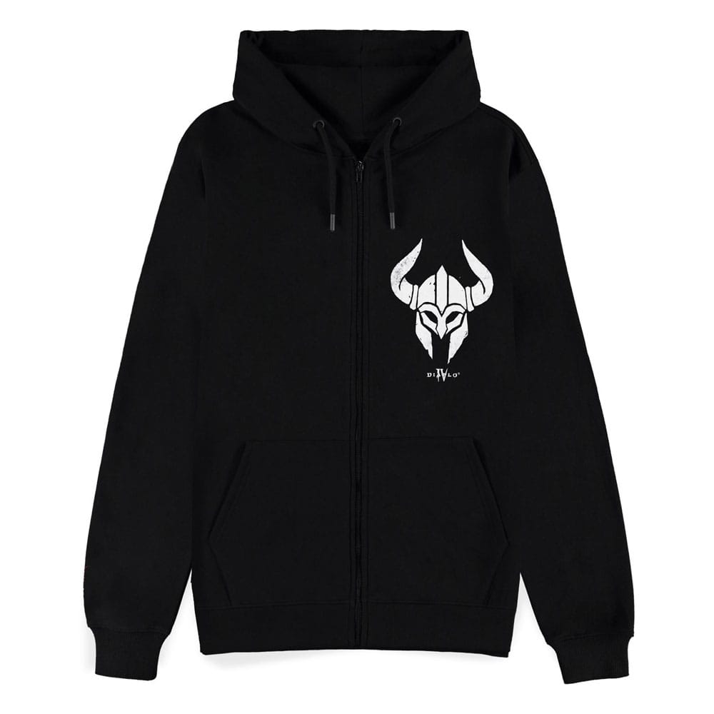 Diablo IV Zipper Hoodie Pulóver Barbarian Sigil Size L