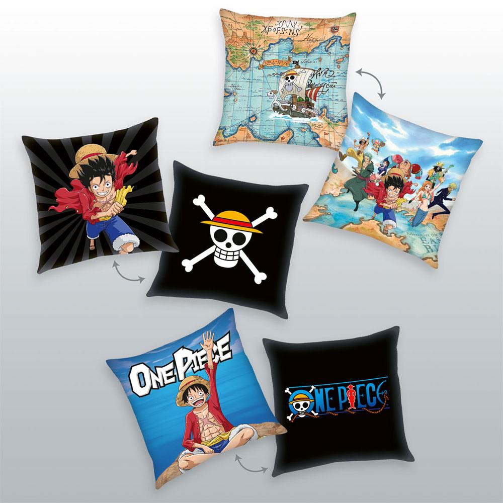 One Piece Pillows 3-as Csomag Karakterek 40 x 40 cm