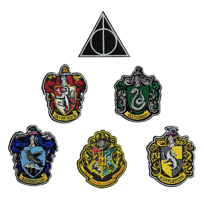 Harry Potter Patches 6-Csomag House Crests