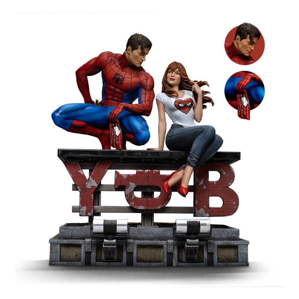 Spider-Man Dioráma Art Scale Szobor 1/6 Spider-Man and Mary Jane 35 cm