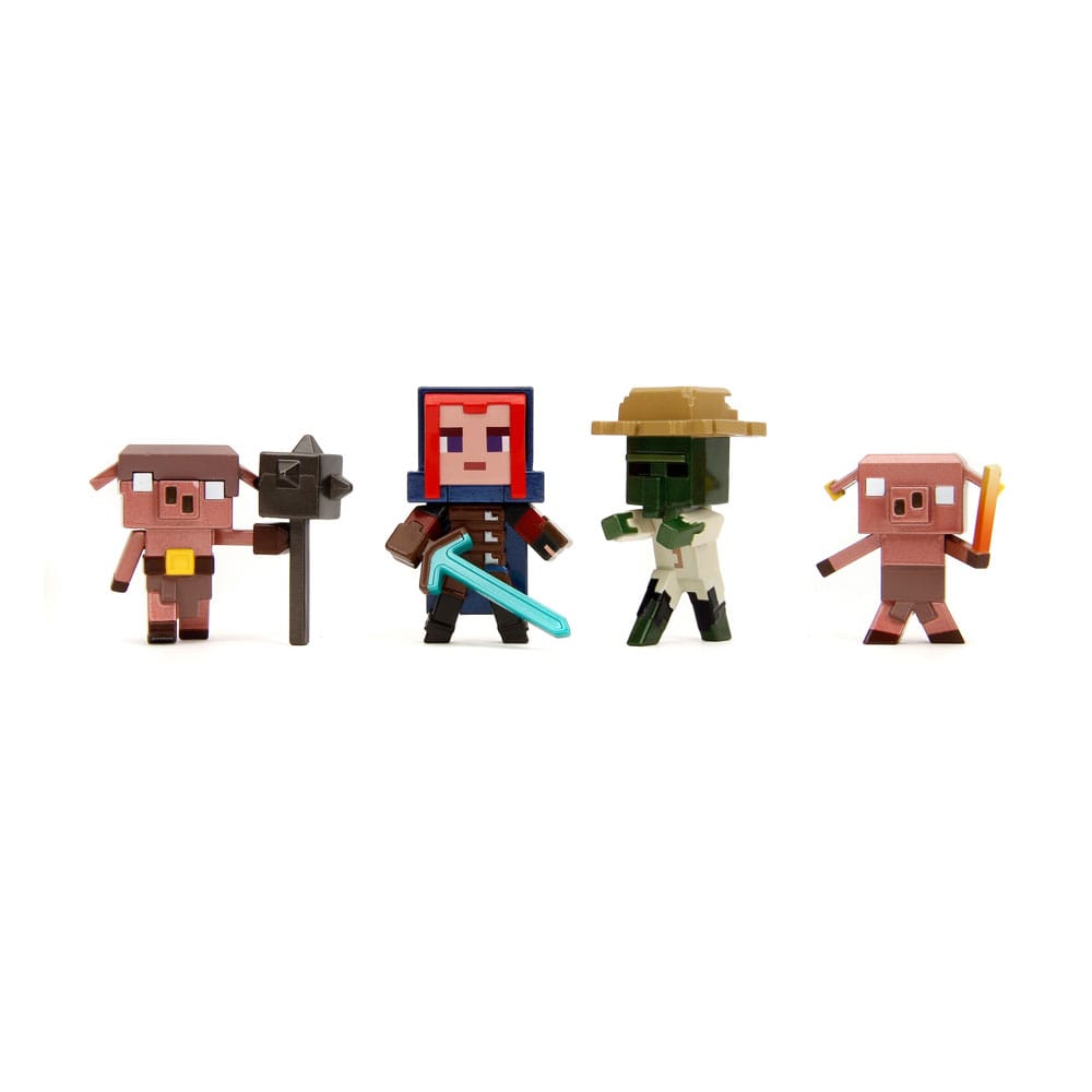 Minecraft Nano Metalfigs Diecast Mini Figurák 6 cm Wave 2 Válogatás (12)